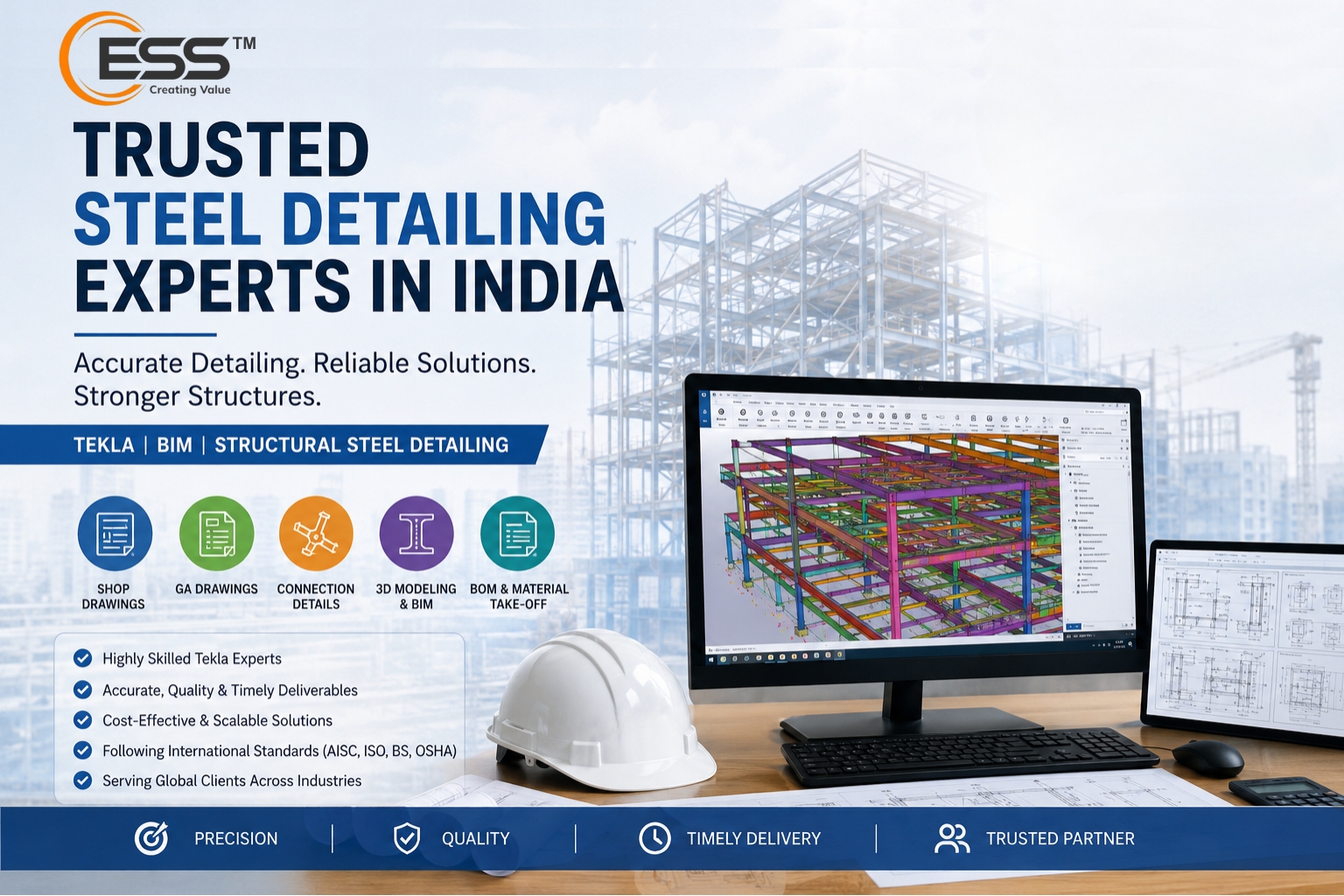 Trusted Steel Detailing Experts in India for Accurate Structural Solutions